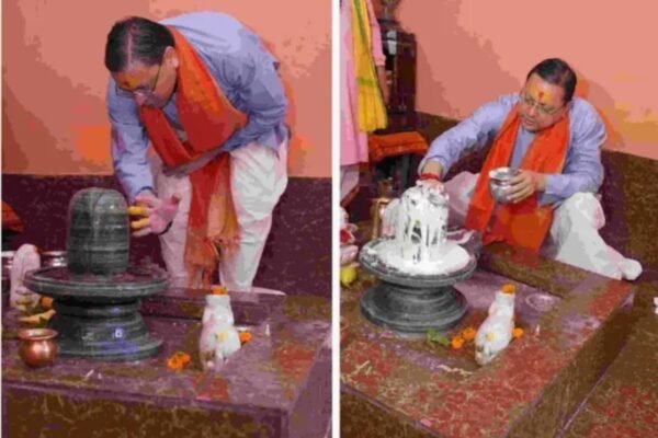 सावन के पहले सोमवार पर सीएम धामी ने किया भोलेनाथ का रुद्राभिषेक, प्रदेशवासियों की खुशहाली के लिए की प्रार्थना…………