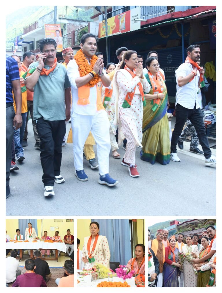 जिला पंचायत चुनाव प्रचार में उतरी कैबिनेट मंत्री रेखा आर्या…………..