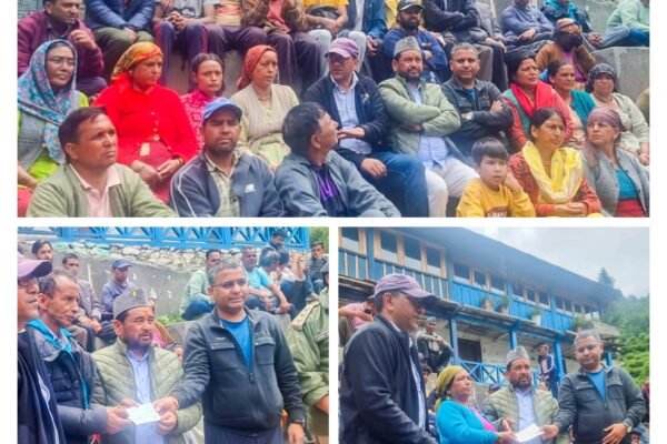 धराली में 98 आपदा प्रभावित परिवारों को मिली पाँच-पाँच लाख रुपये की तत्कालिक सहायता……………