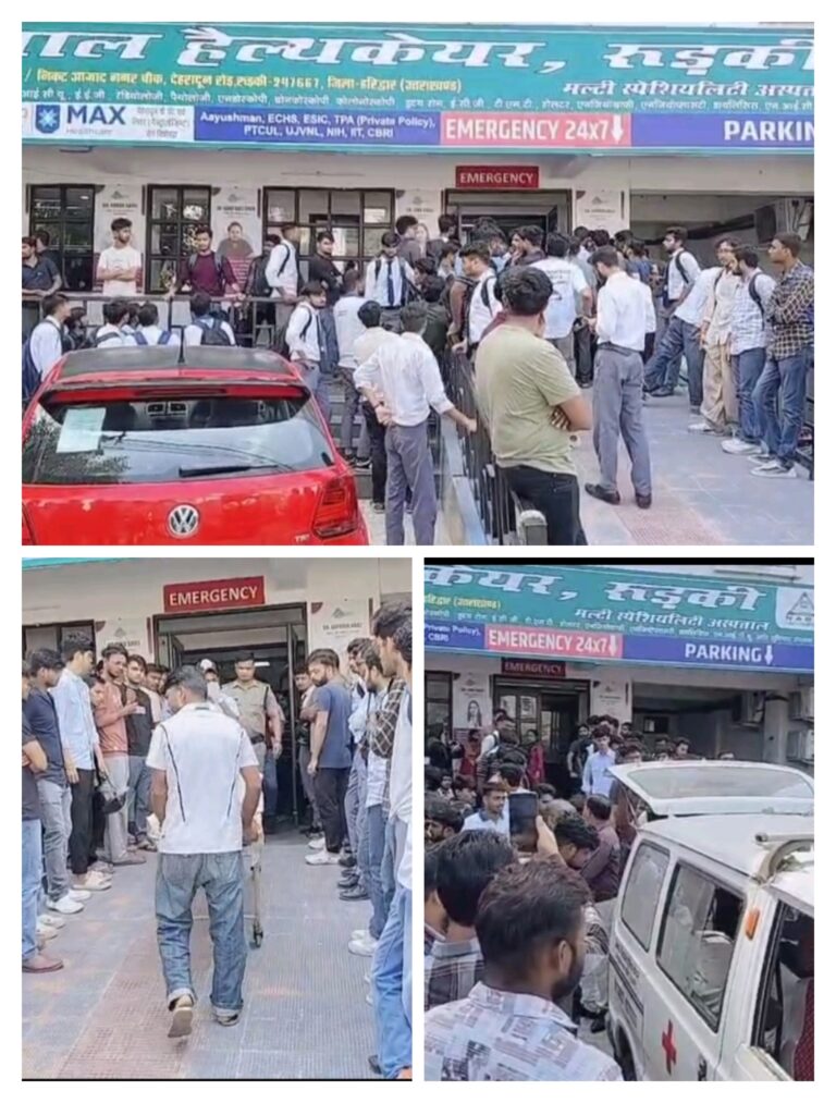 रुड़की में दर्दनाक सड़क हादसा, यूनिवर्सिटी छात्र की मौत, एक साथी गंभीर घायल……………..