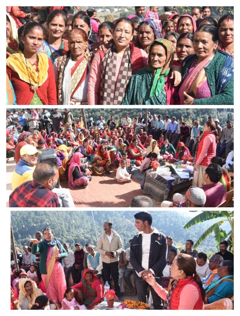 विकास कार्य प्रदेश सरकार की पहली प्राथमिकता – रेखा आर्या…………