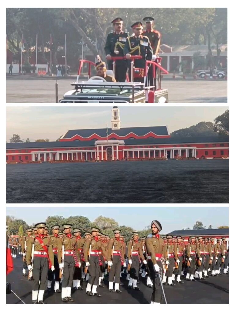 थल सेना प्रमुख, जनरल उपेन्द्र द्विवेदी ने भारतीय सैन्य अकादमी में 157वीं पासिंग आउट परेड की समीक्षा की………